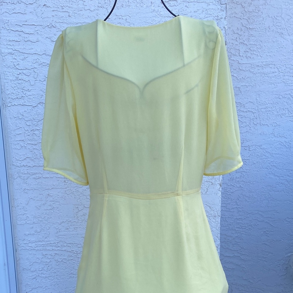 Aritzia Wilfred Yellow Button-Up Dress - Picture 4 of 4